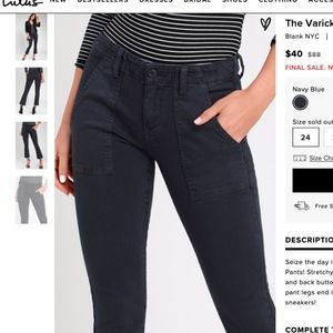 BLANK NYC navy blue pants